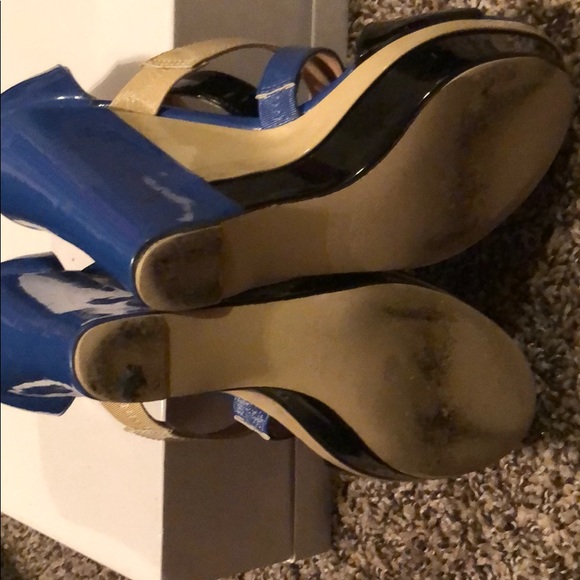 Fredricks of Hollywood blue and black shoes - Picture 2 of 8